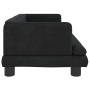 Black velvet dog bed 80x45x30 cm by vidaXL, Beds for dogs - Ref: Foro24-171898, Price: 68,12 €, Discount: %