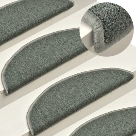 Stair tread mats 15 pcs dark green 56x17x3cm by vidaXL, Stair mats - Ref: Foro24-322360, Price: 45,68 €, Discount: %