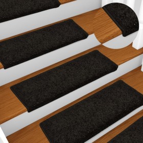 Stair mats 10 units black 65x21x4 cm by vidaXL, Stair mats - Ref: Foro24-149817, Price: 58,99 €, Discount: %