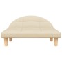 Cream fabric dog bed 70x52x30 cm by vidaXL, Beds for dogs - Ref: Foro24-171932, Price: 58,99 €, Discount: %