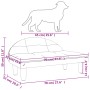 Cream fabric dog bed 70x52x30 cm by vidaXL, Beds for dogs - Ref: Foro24-171932, Price: 58,99 €, Discount: %