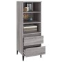 Tall gray Sonoma plywood sideboard 40x36x110 cm by vidaXL, Sideboards - Ref: Foro24-821250, Price: 61,99 €, Discount: %