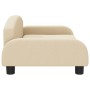 Cream fabric dog bed 70x45x30 cm by vidaXL, Beds for dogs - Ref: Foro24-171959, Price: 65,99 €, Discount: %