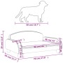 Cream fabric dog bed 70x45x30 cm by vidaXL, Beds for dogs - Ref: Foro24-171959, Price: 65,99 €, Discount: %