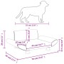 Dark gray fabric dog bed 70x45x28 cm by vidaXL, Beds for dogs - Ref: Foro24-171997, Price: 59,39 €, Discount: %