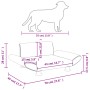 Taupegraues Hundebett aus Stoff, 70 x 45 x 28 cm von vidaXL, Betten für Hunde - Ref: Foro24-171999, Preis: 59,99 €, Rabatt: %