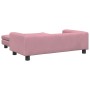 Cama para perros con extensión terciopelo rosa 100x50x30 cm de vidaXL, Camas para perros - Ref: Foro24-172022, Precio: 117,90...