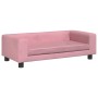 Cama para perros con extensión terciopelo rosa 100x50x30 cm de vidaXL, Camas para perros - Ref: Foro24-172022, Precio: 117,90...