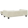 Cama para perros con extensión terciopelo crema 100x50x30 cm de vidaXL, Camas para perros - Ref: Foro24-172025, Precio: 118,8...