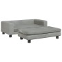 Cama de perros con extensión terciopelo gris claro 100x50x30 cm de vidaXL, Camas para perros - Ref: Foro24-172020, Precio: 11...