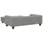 Dog bed with light gray velvet extension 100x50x30 cm by vidaXL, Beds for dogs - Ref: Foro24-172020, Price: 118,89 €, Discoun...