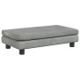 Cama de perros con extensión terciopelo gris claro 100x50x30 cm de vidaXL, Camas para perros - Ref: Foro24-172020, Precio: 11...