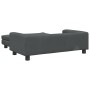 Cama de perros con extensión terciopelo gris oscuro 100x50x30cm de vidaXL, Camas para perros - Ref: Foro24-172021, Precio: 11...