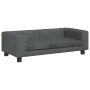 Cama de perros con extensión terciopelo gris oscuro 100x50x30cm de vidaXL, Camas para perros - Ref: Foro24-172021, Precio: 11...