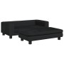 Cama para perros con extensión terciopelo negro 100x50x30 cm de vidaXL, Camas para perros - Ref: Foro24-172023, Precio: 118,8...