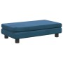 Cama para perros con extensión terciopelo azul 100x50x30 cm de vidaXL, Camas para perros - Ref: Foro24-172019, Precio: 123,38...