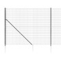 Drahtzaun mit Ankerspitzen anthrazitgrau 1,4x10 m von vidaXL, Zaunpaneele - Ref: Foro24-154259, Preis: 119,78 €, Rabatt: %