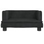 Black velvet children's sofa 60x40x30 cm by vidaXL, Baby and Toddler Furniture - Ref: Foro24-3196321, Price: 56,18 €, Discoun...