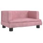 Pink velvet children's sofa 60x40x30 cm by vidaXL, Baby and Toddler Furniture - Ref: Foro24-3196320, Price: 66,50 €, Discount: %