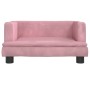 Pink velvet children's sofa 60x40x30 cm by vidaXL, Baby and Toddler Furniture - Ref: Foro24-3196320, Price: 66,50 €, Discount: %