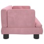 Pink velvet children's sofa 60x40x30 cm by vidaXL, Baby and Toddler Furniture - Ref: Foro24-3196320, Price: 66,50 €, Discount: %