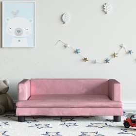 Kindersofa aus rosa Samt, 80x45x30 cm von vidaXL, Baby- und Kleinkindmöbel - Ref: Foro24-3196308, Preis: 71,16 €, Rabatt: %