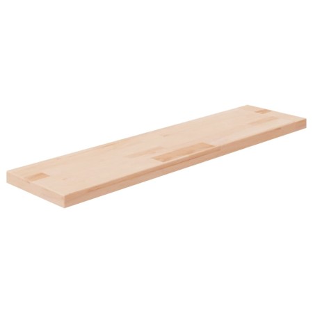 Untreated solid oak wood shelf board 80x20x2.5 cm by vidaXL, Shelves and shelves - Ref: Foro24-342936, Price: 33,38 €, Discou...