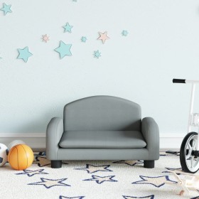 Children's sofa in light gray fabric 50x40x30 cm by vidaXL, Baby and Toddler Furniture - Ref: Foro24-3196369, Price: 53,99 €,...