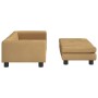 Children's sofa with brown velvet footrest 100x50x30 cm by vidaXL, Baby and Toddler Furniture - Ref: Foro24-3196412, Price: 1...