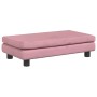 Children's sofa with pink velvet footrest 100x50x30 cm by vidaXL, Baby and Toddler Furniture - Ref: Foro24-3196410, Price: 11...