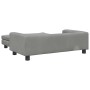 Kindersofa und Fußhocker aus hellgrauem Samt, 100 x 50 x 30 cm von vidaXL, Baby- und Kleinkindmöbel - Ref: Foro24-3196408, Pr...