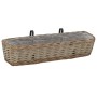 Balcony planter 2 pcs wicker with PE lining 80 cm by vidaXL, Pots and planters - Ref: Foro24-287642, Price: 48,99 €, Discount: %