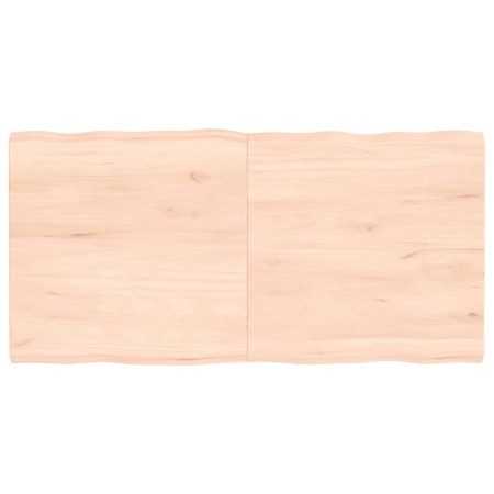 Tablero de mesa madera maciza borde natural 120x60x(2-4) cm de vidaXL, Tableros para mesas - Ref: Foro24-363894, Precio: 61,6...