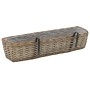 Balcony planter 2 pcs wicker with PE lining 80 cm by vidaXL, Pots and planters - Ref: Foro24-287642, Price: 48,99 €, Discount: %