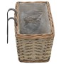 Balcony planter 2 pcs wicker with PE lining 80 cm by vidaXL, Pots and planters - Ref: Foro24-287642, Price: 48,99 €, Discount: %