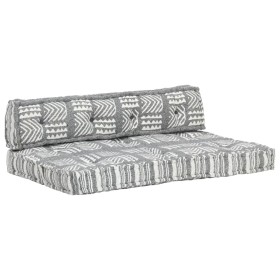 Gray patchwork fabric pallet sofa cushion by vidaXL, Cushions for chairs and sofas - Ref: Foro24-287718, Price: 114,99 €, Dis...