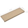 Treppenstufenmatten 15 Stück Taupe 65x21x4 cm von vidaXL, Treppenmatten - Ref: Foro24-134573, Preis: 62,46 €, Rabatt: %