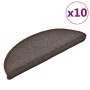 Stair treads 10 units brown coffee 65x24x4 cm by vidaXL, Stair mats - Ref: Foro24-149759, Price: 42,25 €, Discount: %