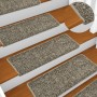 Alfombrillas de escalera 10 unidades gris 65x21x4 cm de vidaXL, Alfombrillas para escalones - Ref: Foro24-149815, Precio: 62,...