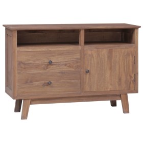 Aparador de madera maciza de teca 100x30x68 cm de vidaXL, Aparadores - Ref: Foro24-287738, Precio: 167,99 €, Descuento: %