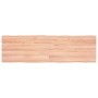 Tablero mesa madera tratada borde natural marrón 140x40x(2-4)cm de vidaXL, Tableros para mesas - Ref: Foro24-363962, Precio: ...