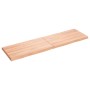 Tablero mesa madera tratada borde natural marrón 140x40x(2-4)cm de vidaXL, Tableros para mesas - Ref: Foro24-363962, Precio: ...