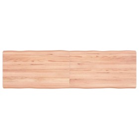 Treated wood table board with natural brown edge, 140x40x(2-6)cm. by vidaXL, Table tops - Ref: Foro24-363963, Price: 70,53 €,...