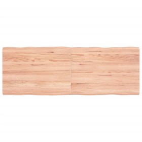 Tablero mesa madera tratada borde natural marrón 140x50x(2-4)cm de vidaXL, Tableros para mesas - Ref: Foro24-363964, Precio: ...