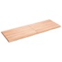 Tischplatte aus behandeltem Holz mit naturbrauner Kante, 140 x 50 x (2–4) cm von vidaXL, Tischplatten - Ref: Foro24-363964, P...