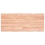 Tischplatte aus behandeltem Holz mit naturbrauner Kante, 140 x 60 x (2–4) cm von vidaXL, Tischplatten - Ref: Foro24-363966, P...