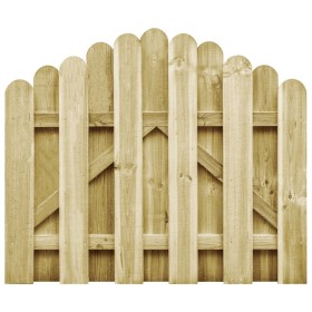 Puerta de jardín madera de pino impregnada 100x75 cm de vidaXL, Puertas de jardín - Ref: Foro24-45326, Precio: 40,99 €, Descu...