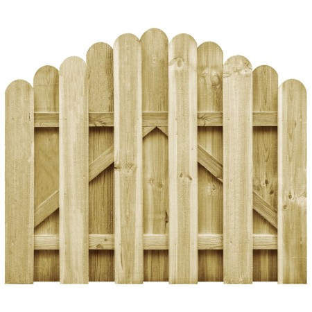 Puerta de jardín madera de pino impregnada 100x75 cm de vidaXL, Puertas de jardín - Ref: Foro24-45326, Precio: 40,16 €, Descu...