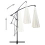 Sombrilla colgante con palo de aluminio blanco 3 m de vidaXL, Sombrillas - Ref: Foro24-47220, Precio: 141,72 €, Descuento: %