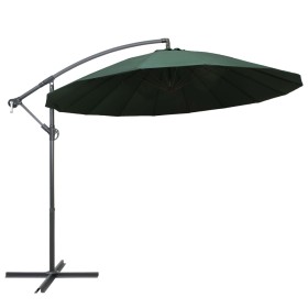 Hanging umbrella with green aluminum pole 3 m by vidaXL, Umbrellas - Ref: Foro24-47221, Price: 153,99 €, Discount: %